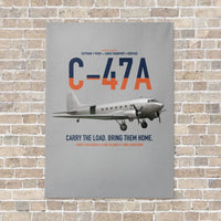 Thumbnail for C-47A Skytrain vertical canvas print - no frame - light gray background