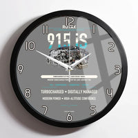 Thumbnail for 915 iS design on gray framed wall clock