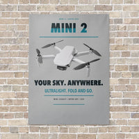 Thumbnail for DJI Mini 2 vertical canvas print - no frame - light gray background