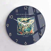 Thumbnail for VINTAGE G4052 - The Search And Rescue - Designed Wall Clocks design on navyblue no-frame
