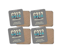 Thumbnail for CASA C-212-300 Aviocar design on gray 4 pieces set coaster