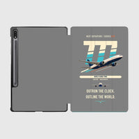 Thumbnail for Boeing 777-200LR design on gray samsung tablet tablet case