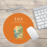 Thumbnail for Siargao Airport (IAO) design on orange round mouse pad