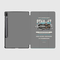 Thumbnail for PT6A-67 design on gray samsung tablet tablet case