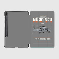 Thumbnail for NHIndustries NH90 NFH Caïman design on gray samsung tablet tablet case