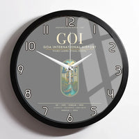 Thumbnail for Goa International Airport Dabolim GOI Wall-Clock Framed - Gray