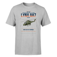 Thumbnail for Westland Lynx AH7 design on light gray t-shirt, single-side print
