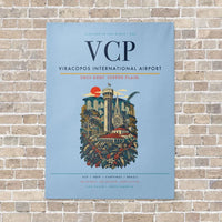 Thumbnail for Viracopos International Airport VCP - Canvas No Frame - Light Blue