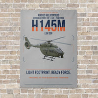 Thumbnail for Airbus Helicopters H145M LUH SOF vertical canvas print - no frame - light gray background