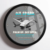 Thumbnail for DJI Spark design on gray framed wall clock