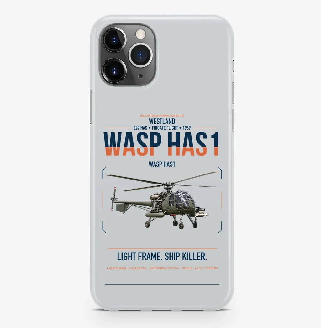 Westland Wasp HAS1 design on light gray magsafe iphone case, for iPhone Pro Max