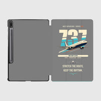 Thumbnail for Boeing 737-400 Classic design on gray samsung tablet tablet case