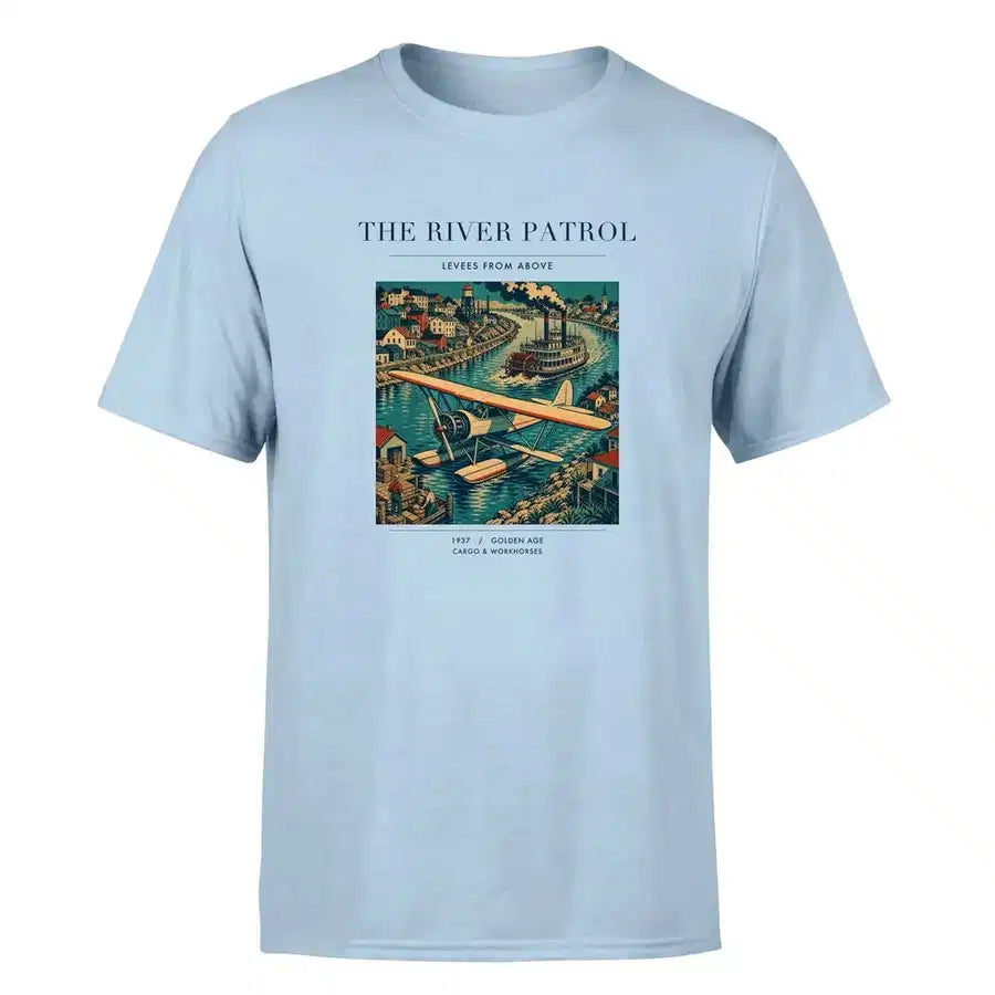 VINTAGE G4050 - The River Patrol - Premium T-Shirt design on lightblue premium t shirt