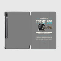 Thumbnail for TRENT 500 design on gray samsung tablet tablet case