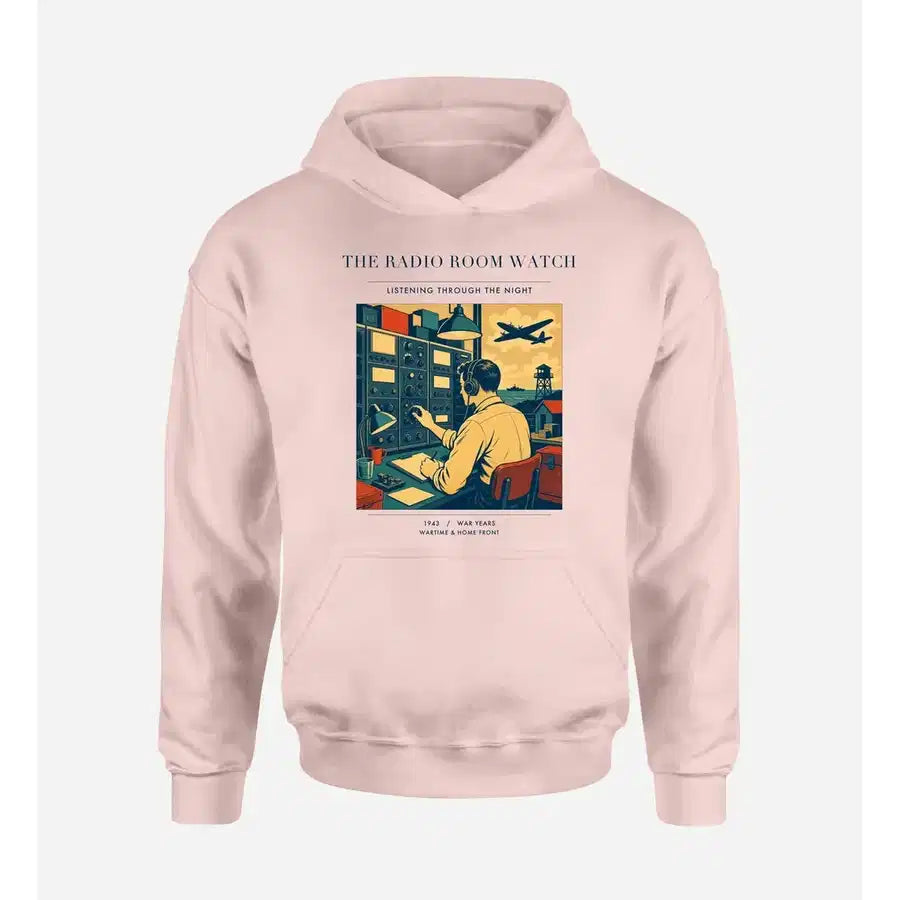 VINTAGE G4514 - The Radio Room Watch - Premium Hoodie design on pink premium