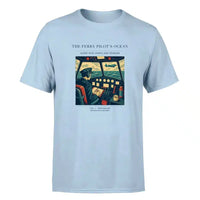 Thumbnail for VINTAGE G4368 - The Ferry Pilot's Ocean - Premium T-Shirt design on lightblue premium t shirt