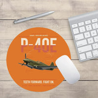 Thumbnail for P-40E Warhawk design on orange round mouse pad