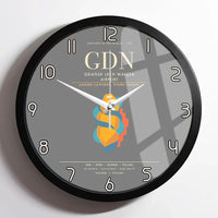 Thumbnail for Gdansk Lech Waesa Airport GDN Wall-Clock Framed - Gray