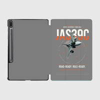 Thumbnail for Saab JAS 39C Gripen design on gray samsung tablet tablet case