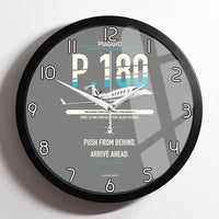 Thumbnail for Piaggio P.180 Avanti EVO design on gray framed wall clock