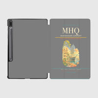 Thumbnail for Mariehamn Airport (MHQ) design on gray samsung tablet tablet case