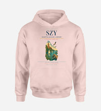 Thumbnail for Olsztyn-Mazury Airport (SZY) design on pink hoodie single-side print