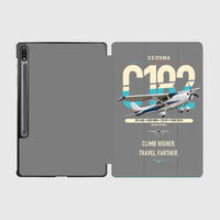 Thumbnail for Cessna 182 Skylane design on gray samsung tablet tablet case