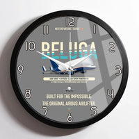 Thumbnail for Airbus A300-600ST BelugaST design on gray framed wall clock