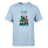 Thumbnail for Aarhus Airport (AAR) Premium T-Shirt Light Blue
