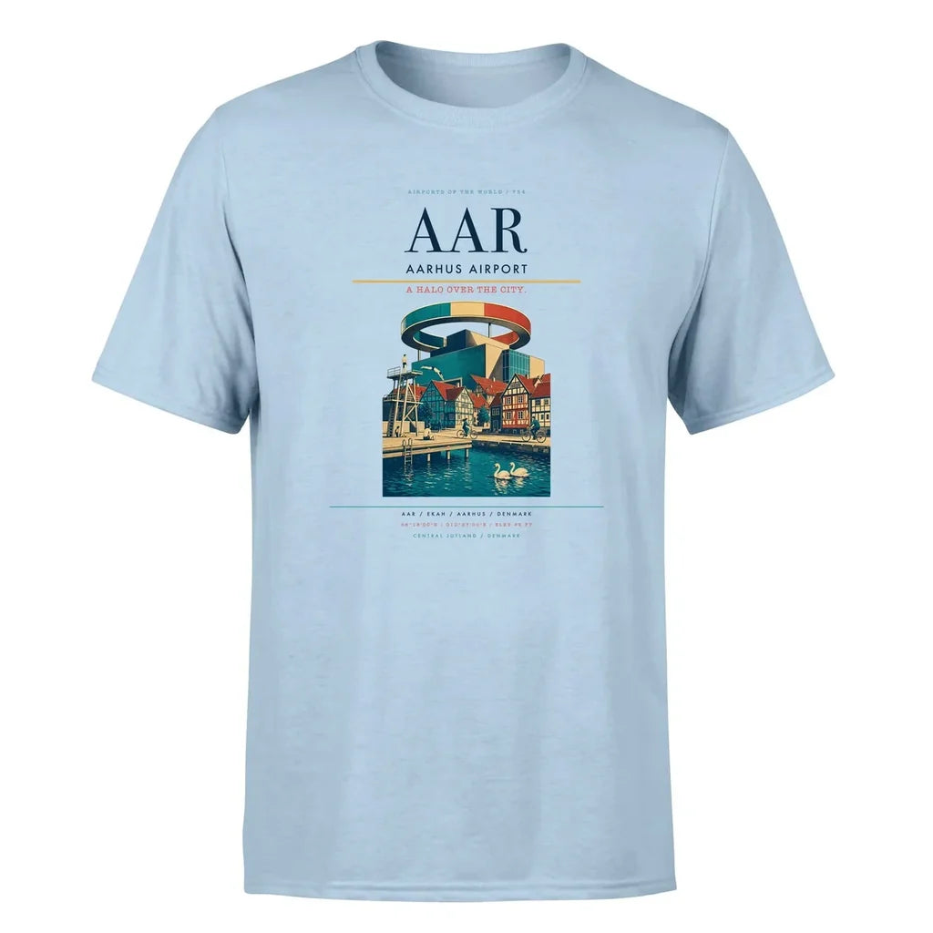 Aarhus Airport (AAR) Premium T-Shirt Light Blue