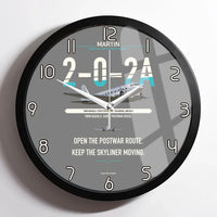 Thumbnail for Martin 2-0-2A design on gray framed wall clock