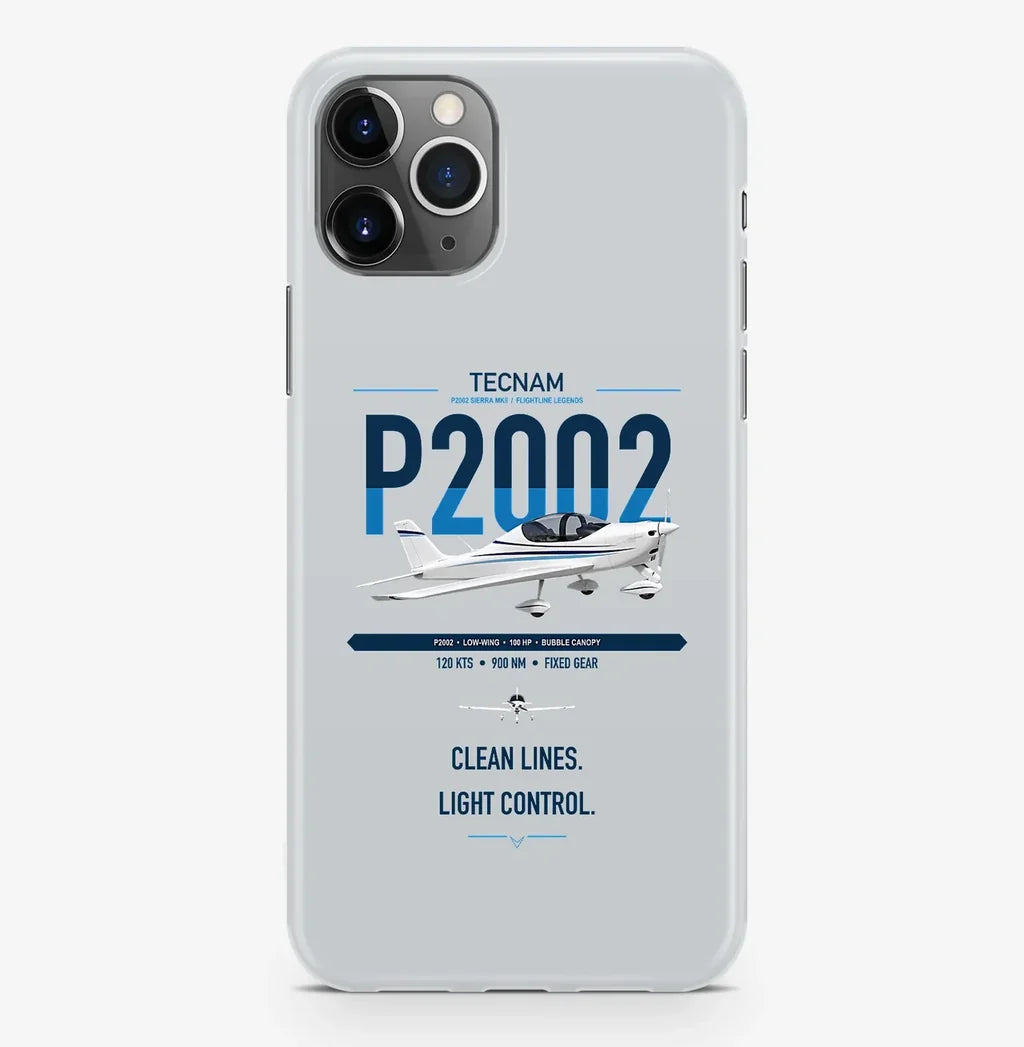 Tecnam P2002 Sierra MkII design on light gray magsafe iphone case, for iPhone Pro Max