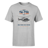 Thumbnail for Leonardo TH-73A Thrasher design on light gray t-shirt, single-side print