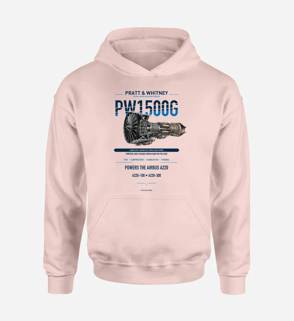 PW1500G design on pink hoodie single side