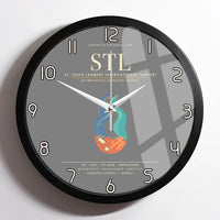 Thumbnail for St. Louis Lambert International Airport STL Wall-Clock Framed - Gray