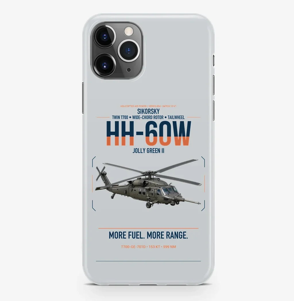 Sikorsky HH-60W Jolly Green II design on light gray magsafe iphone case, for iPhone Pro Max
