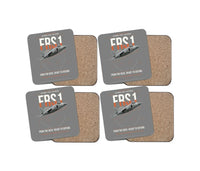 Thumbnail for British Aerospace Sea Harrier FRS.1 design on gray 4 pieces set coaster