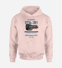 Thumbnail for CF34-3B1 design on pink hoodie single side