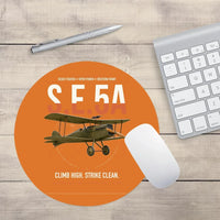Thumbnail for Royal Aircraft Factory S.E.5a design on orange round mouse pad