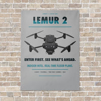 Thumbnail for BRINC LEMUR 2 vertical canvas print - no frame - light gray background