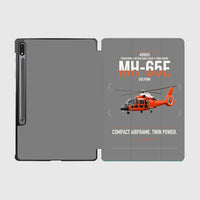 Thumbnail for Airbus MH-65E Dolphin design on gray samsung tablet tablet case