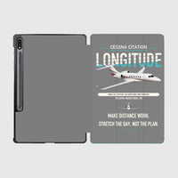 Thumbnail for Cessna Citation Longitude design on gray samsung tablet tablet case