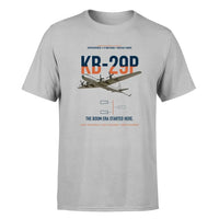 Thumbnail for KB-29P SUPERFORTRESS design on light gray double-side t-shirt, single-side print