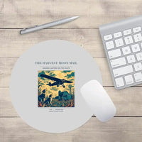Thumbnail for VINTAGE G4479 - The Harvest Moon Mail - Designed Mouse Pads design on lightgray round