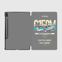 Thumbnail for Cessna 150M design on gray samsung tablet tablet case