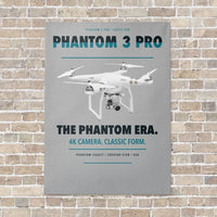 Thumbnail for DJI Phantom 3 Professional vertical canvas print - no frame - light gray background