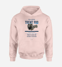 Thumbnail for TRENT 900 design on pink hoodie single side