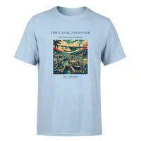 Thumbnail for VINTAGE G4077 - The Canal Stopover - Premium T-Shirt design on lightblue premium t shirt