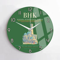 Thumbnail for Bukhara International Airport BHK Wall-Clock No-Frame - Green