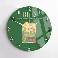 Thumbnail for George Best Belfast City Airport BHD Wall-Clock No-Frame - Green